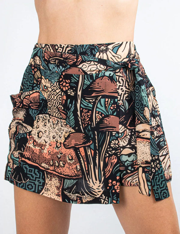 Jardin de los dioses Multicolor Women Short Skirt