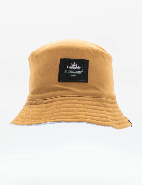 Fisher Hat duplex Sky Blue + Chocolate Unisex