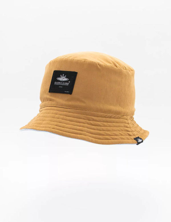 Fisher Hat duplex Sky Blue + Chocolate Unisex