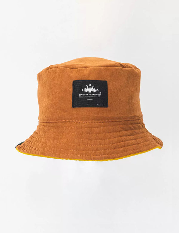 Fisher Hat duplex Mustard + Chocolate Unisex