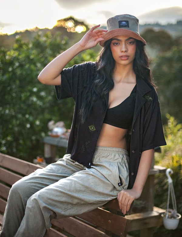 Fisher Hat duplex Cafe + Pistachio Unisex