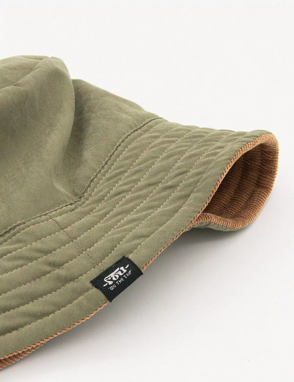 Fisher Hat Duplex pistachio + coffee Unisex