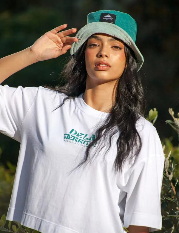 Fisher Hat Duplex mind green+turquoise Unisex