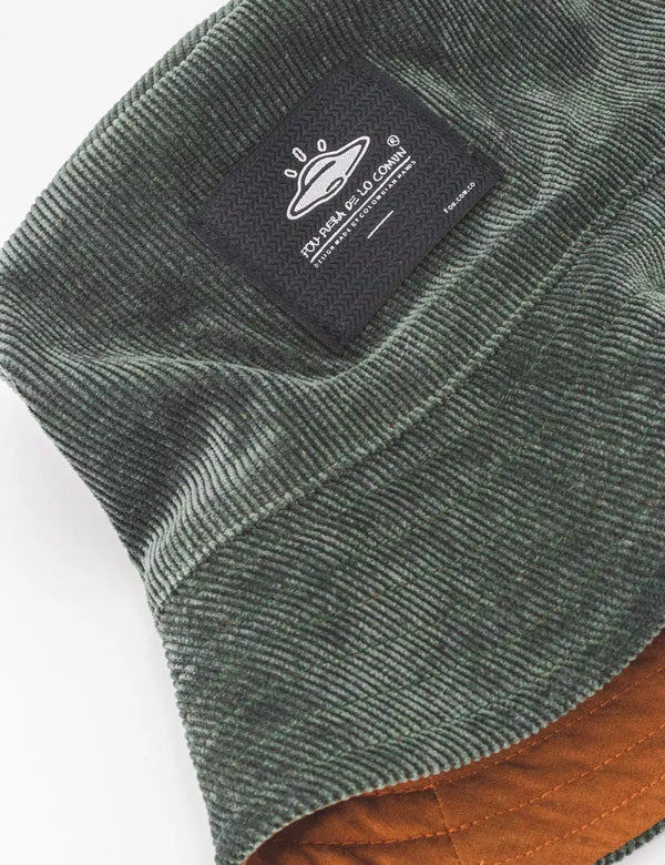 Fisher Hat Duplex Green+Chocolate Unisex