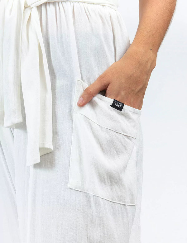 Mooring Women's off white Adjustable Straps Jumper