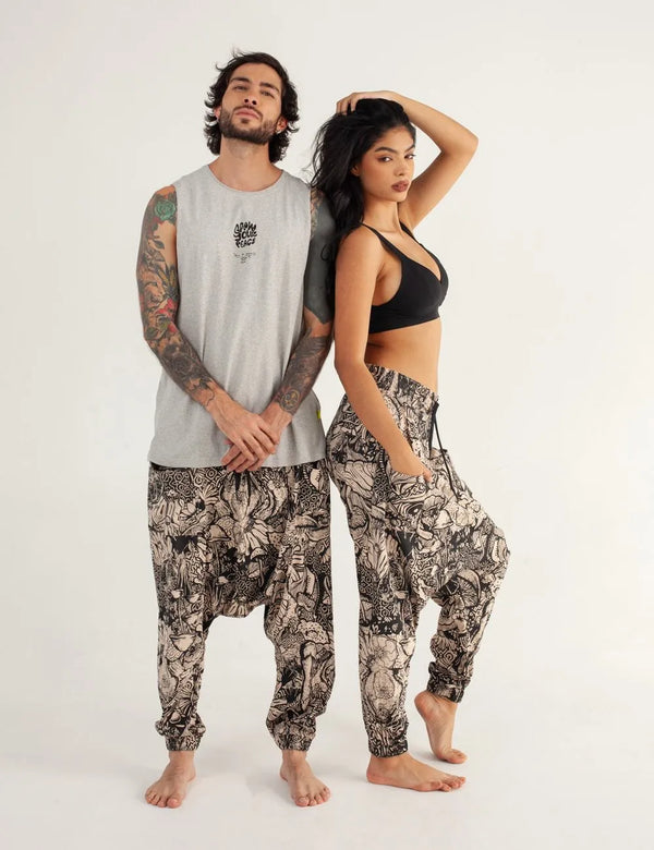 Olmo Beige Unisex Aladdin Pants