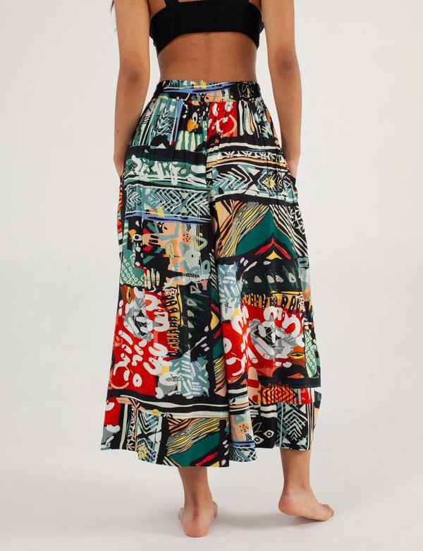 Roots Culotte Pants for Women in multicolor