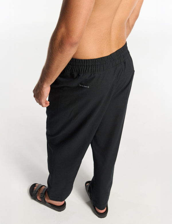 Elderberry Black Chino Pants for Men