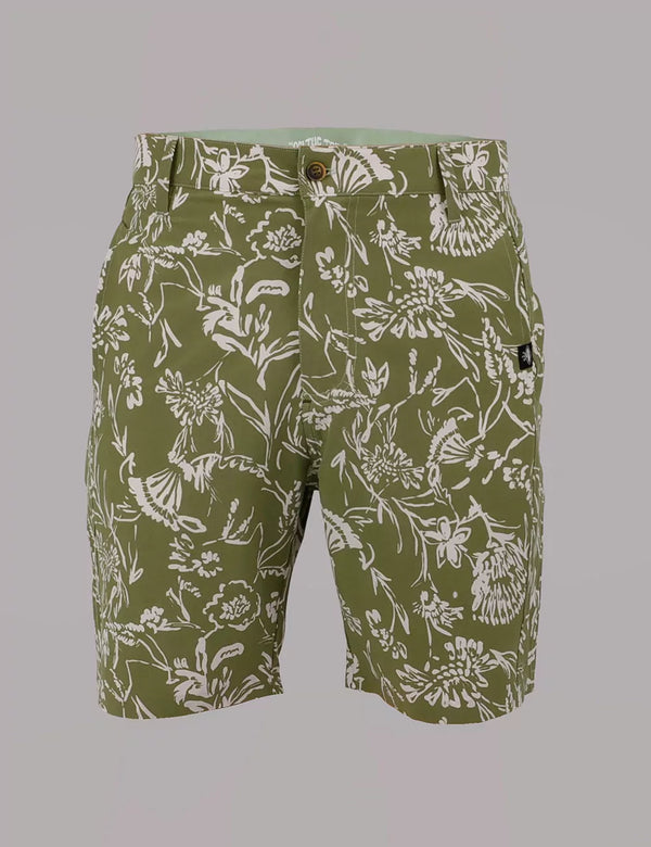 Recess Short 18" green + beige for Men