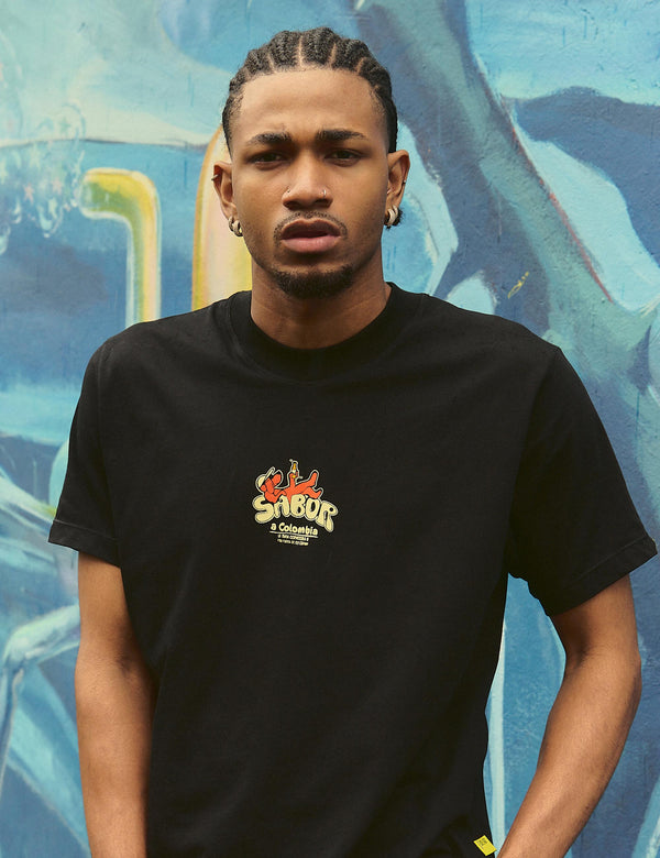 Regular Fit T-shirt Flavor of Colombia black unisex