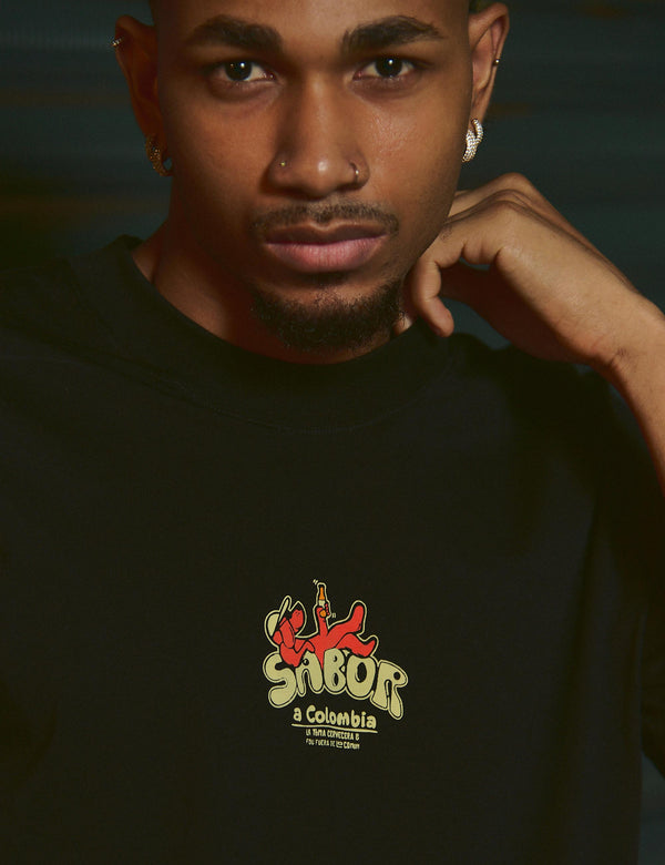 Regular Fit T-shirt Flavor of Colombia black unisex