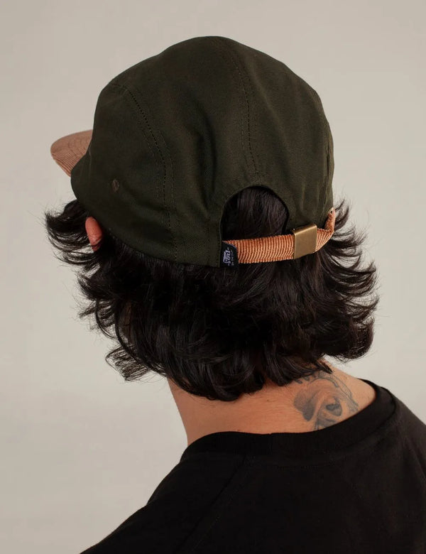 Rider Hat green + brown Unisex