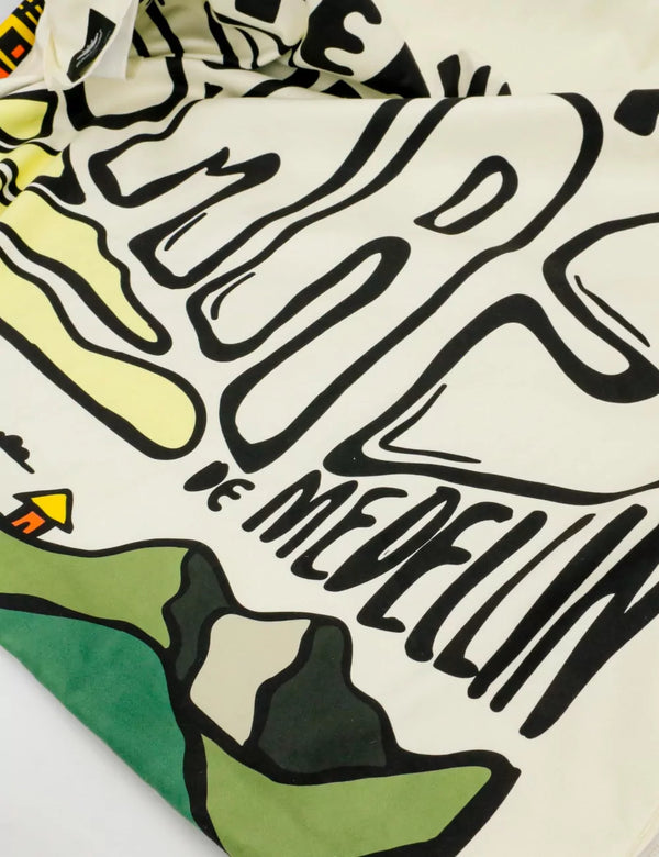 Microfiber Travel Towel 93 x 1.43 Surfing the Lomas of Medellín