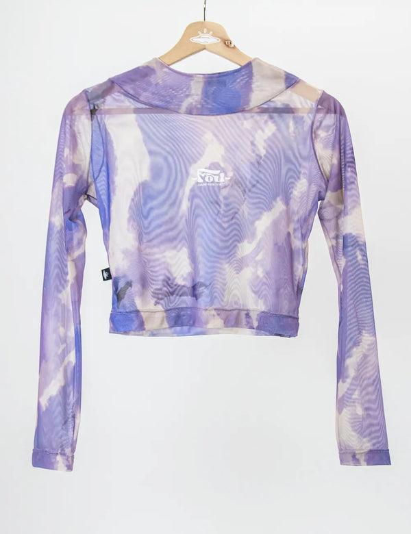 Orion Women's Long Sleeve Mesh Crop Top