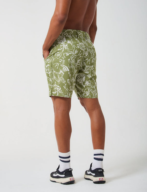 Recess Short 18" green + beige for Men