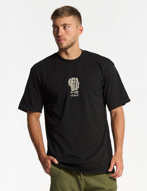 Men's Oversized Solfeggio Black T-Shirt