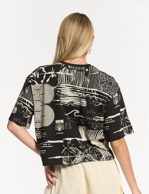 Women’s Sound Black Oversize T-Shirt