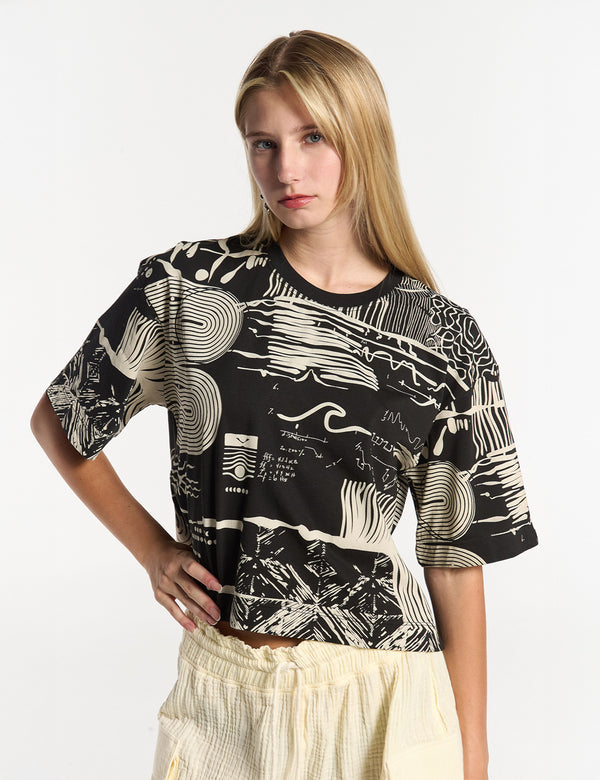 Women’s Sound Black Oversize T-Shirt