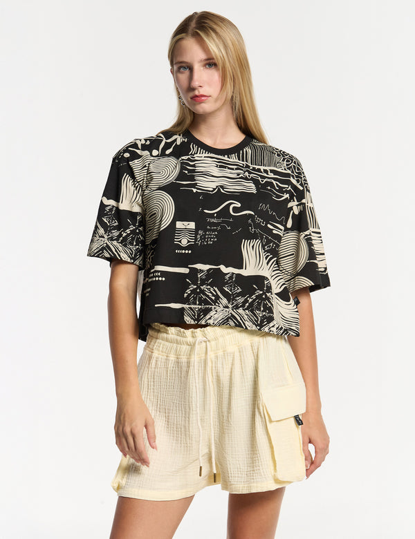 Women’s Sound Black Oversize T-Shirt