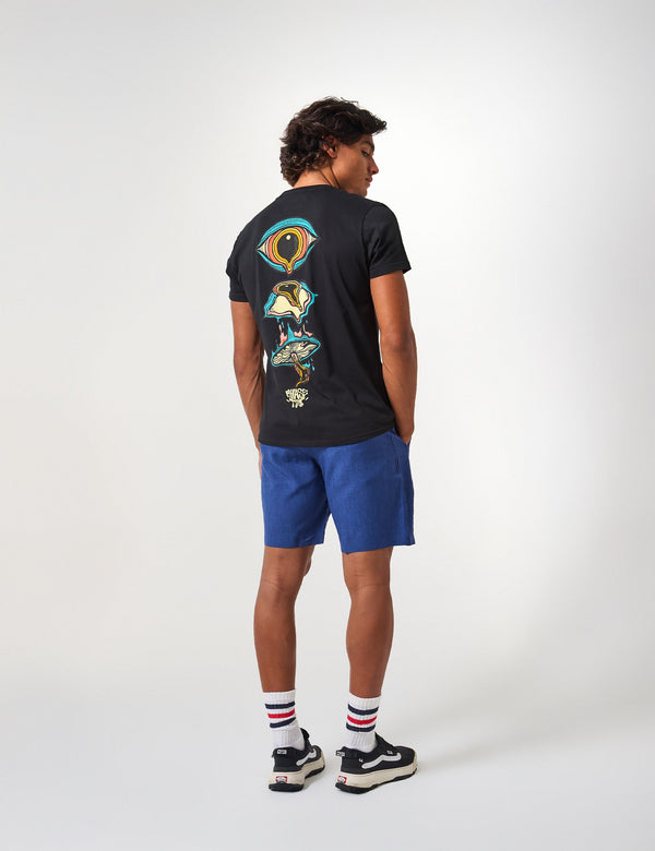 Men’s Face Trip Black Regular-Fit T-Shirt