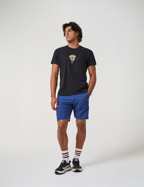 Men’s Face Trip Black Regular-Fit T-Shirt