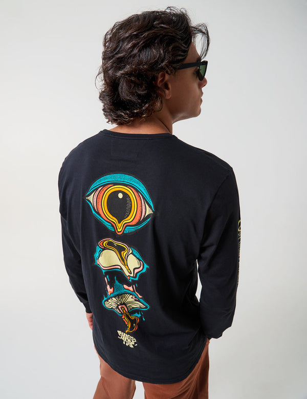 On The Trip Unisex Regular fit black Sweatshirt