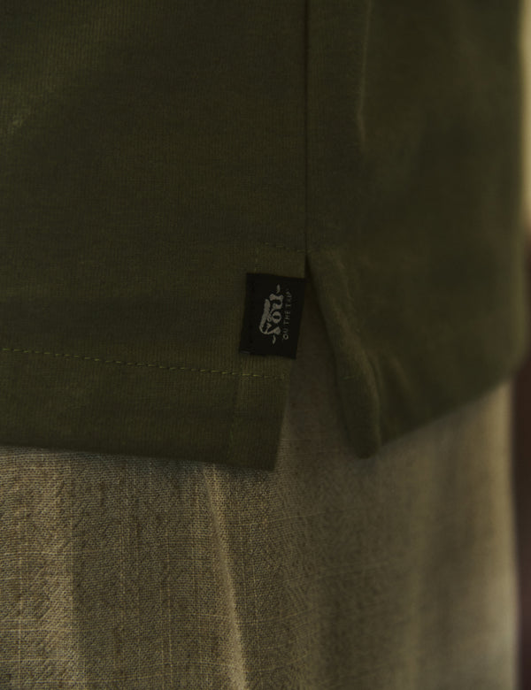 Men's Short Sleeve Sport Collar T-Shirt Mineral Green