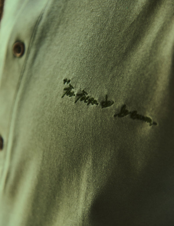 Men's Short Sleeve Sport Collar T-Shirt Mineral Green