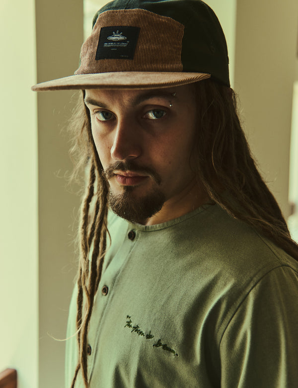 Men's Short Sleeve Sport Collar T-Shirt Mineral Green