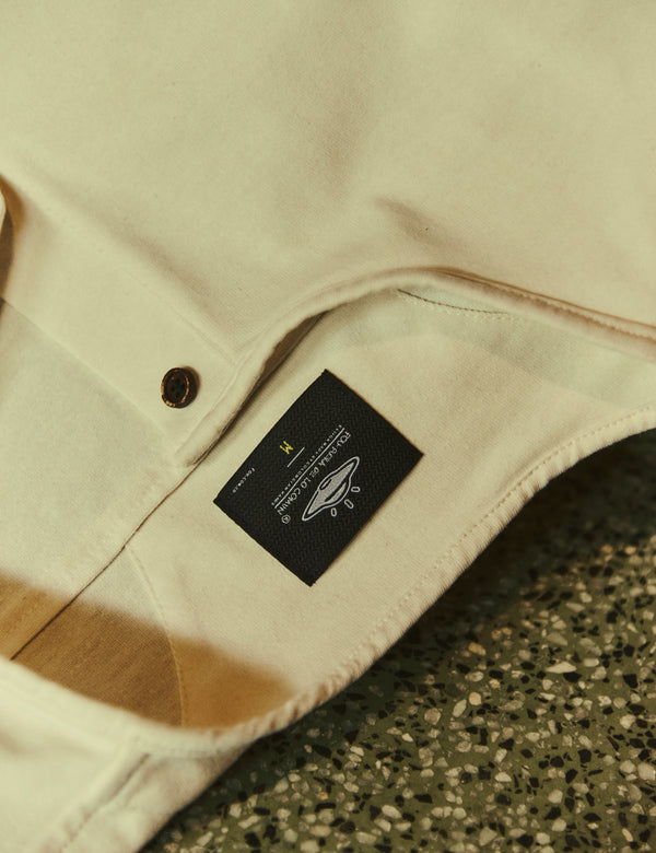 Men's Chalk Short Sleeve Sport Collar T-Shirt