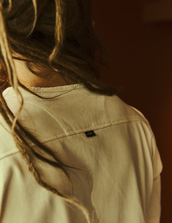 Men's Chalk Short Sleeve Sport Collar T-Shirt