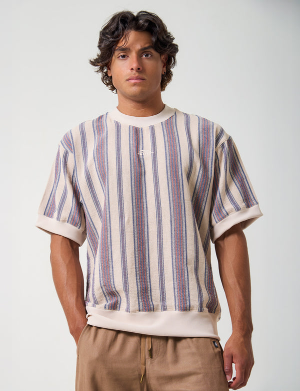 Men's Boxy Fit Shoreline Multicolor T-Shirt