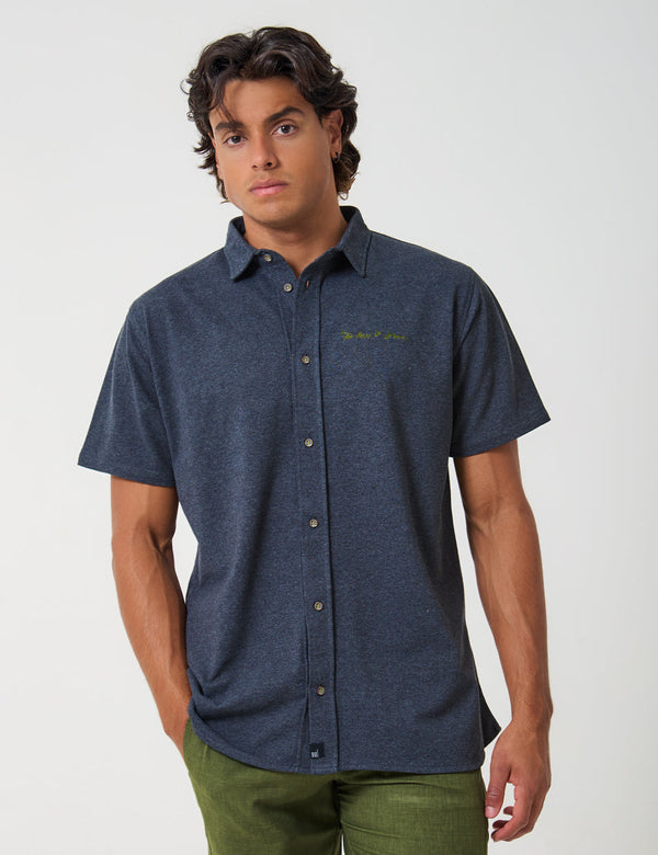 Mercurio Men Regular Fit Dark Gray Shirt