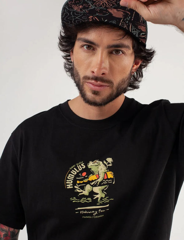 Humulus Men's Regular Fit T-Shirt Black