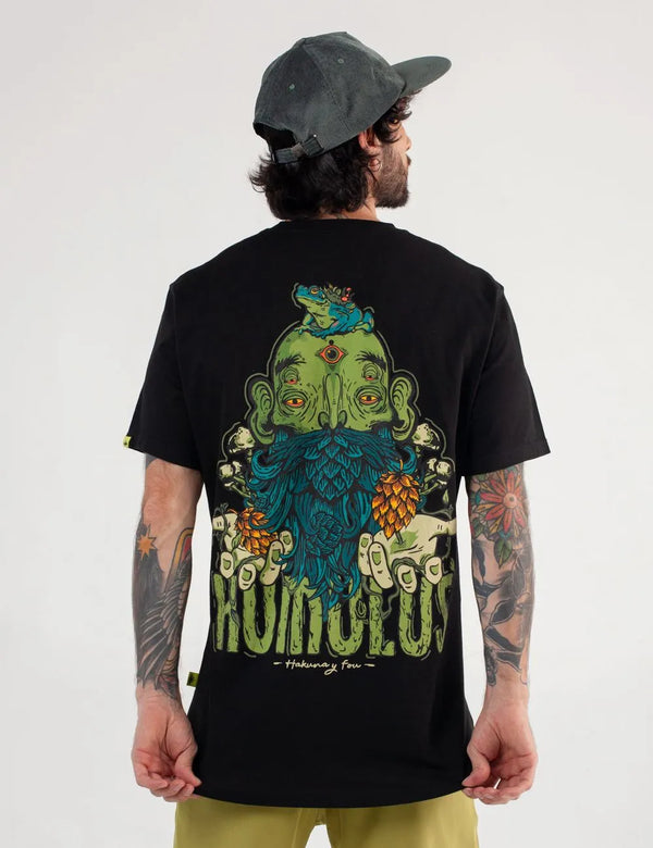 Humulus Men's Regular Fit T-Shirt Black