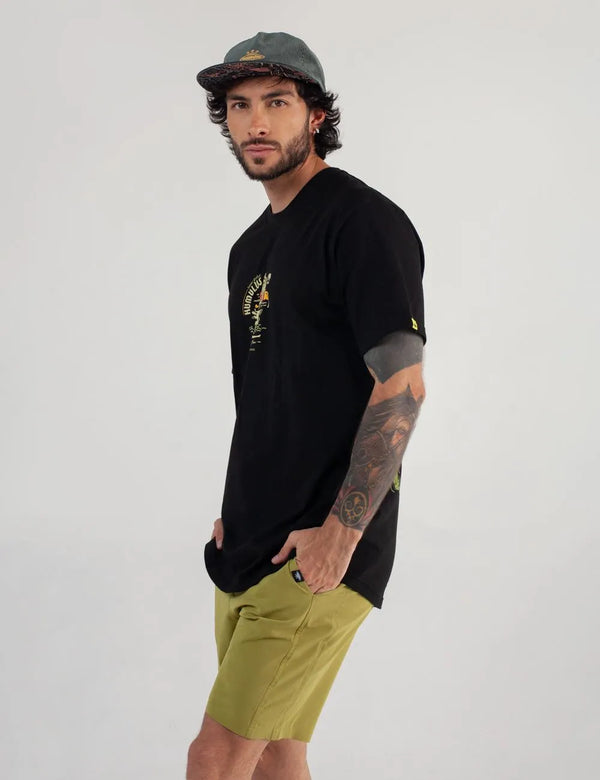 Humulus Men's Regular Fit T-Shirt Black