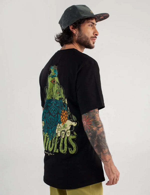 Humulus Men's Regular Fit T-Shirt Black