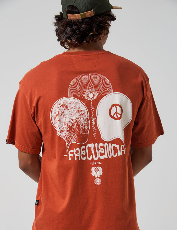 Frecuency Men Oversize Terracotta T-Shirt