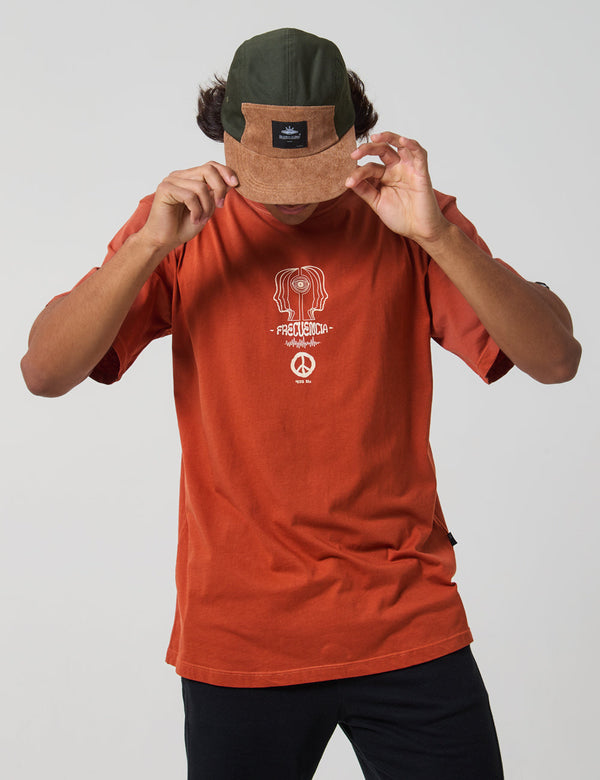 Frecuency Men Oversize Terracotta T-Shirt