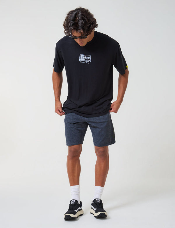 Mushroom Facts Unisex Oversize black T-Shirt