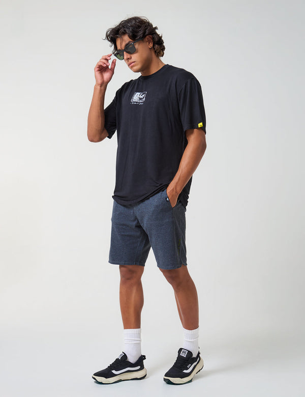 Mushroom Facts Unisex Oversize black T-Shirt