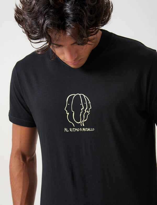 Men’s Soul Rhythm Black Regular-Fit T-Shirt