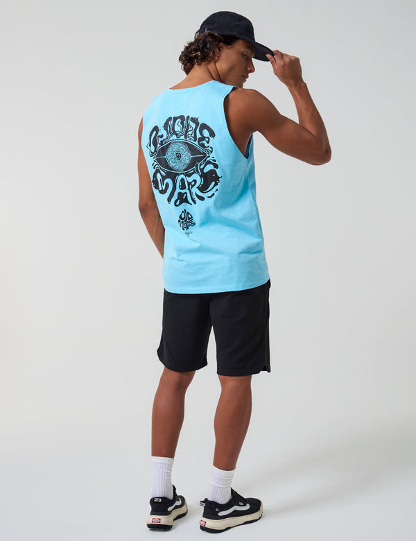 Ojo de Mar Oversize Unisex Light Blue T-Shirt