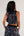 V-neck Vest Set Stamp blue + black for Women