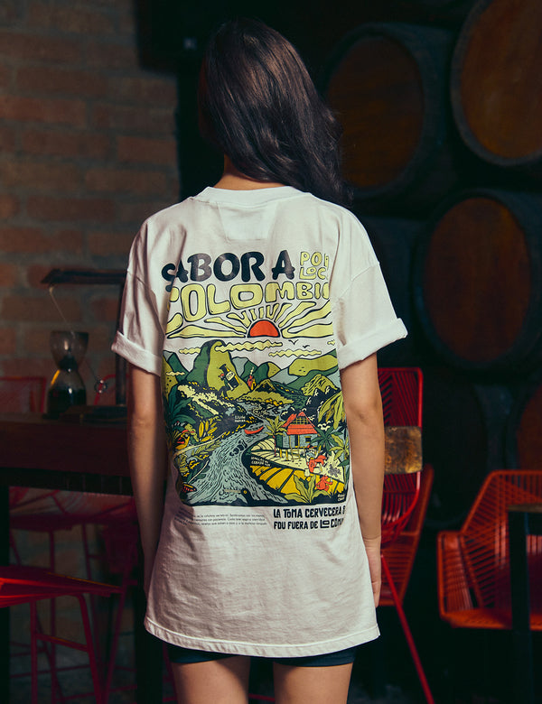 Unisex Raw Colombian Flavor Oversize T-Shirt