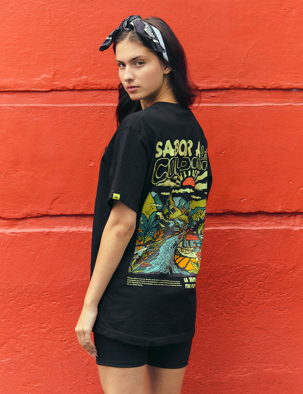 Regular Fit T-shirt Flavor of Colombia black unisex