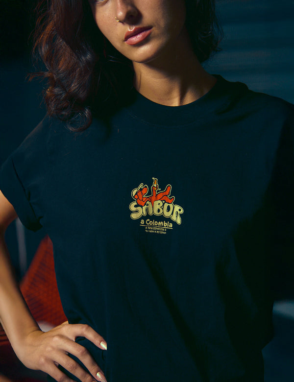 Regular Fit T-shirt Flavor of Colombia black unisex