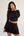 Night black Crop Top Long Woman´s Sleeve