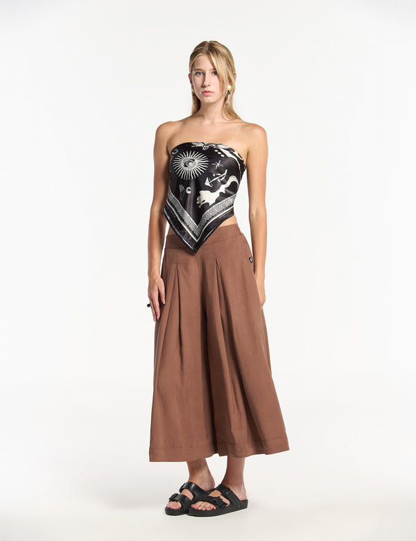 Women's evening scarf top