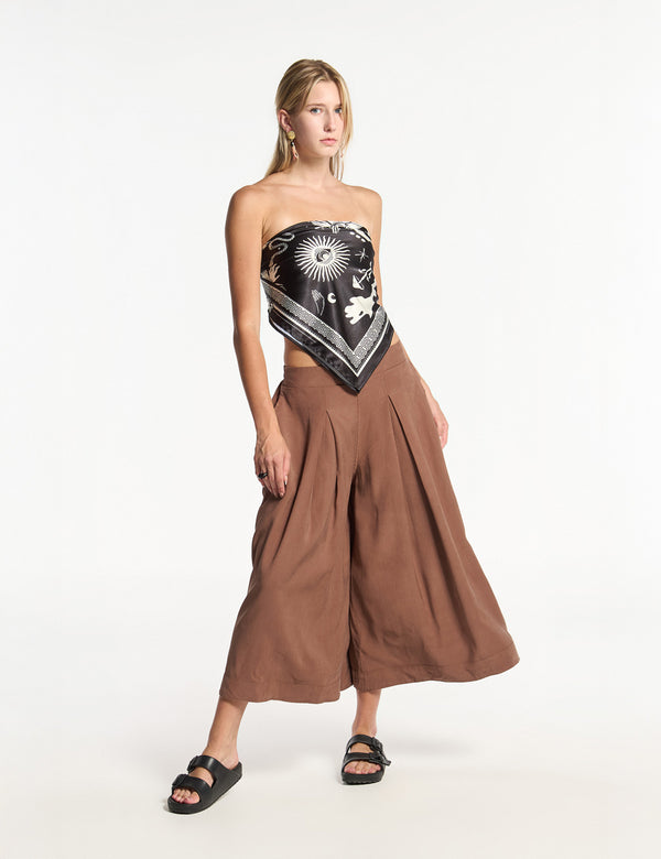 Women's evening scarf top